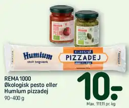 REMA 1000 Økologisk pesto eller Humlum pizzadej tilbud