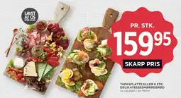 MENY Tapasplatte eller 6 stk. delikatessesmørrebrød tilbud