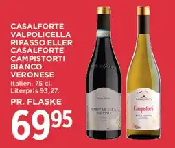 MENY Casalforte Valpolicella Ripasso eller Casalforte Campistorti Bianco Veronese tilbud