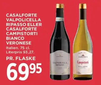 MENY Casalforte Valpolicella Ripasso eller Casalforte Campistorti Bianco Veronese tilbud