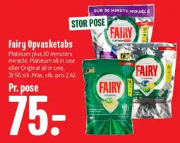 Min Købmand Fairy Opvasketabs tilbud