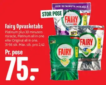 Min Købmand Fairy Opvasketabs tilbud
