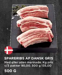MENY Spareribs af dansk gris tilbud