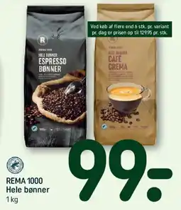 REMA 1000 REMA 1000 Hele bønner tilbud