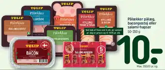 Pålækker pålæg / baconpostej / salami-hapser