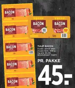 MENY Tulip bacon tilbud