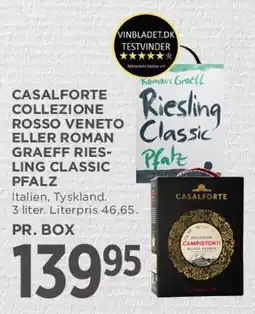 MENY Casalforte Collezione Rosso Veneto / Roman Graeff Riesling Classic tilbud
