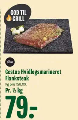 Min Købmand Gestus Hvidløgsmarineret Flanksteak tilbud