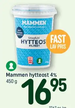 REMA 1000 Mammen hytteost 4% tilbud