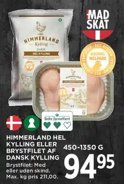 MENY Himmerland hel kylling eller kyllingefilet tilbud