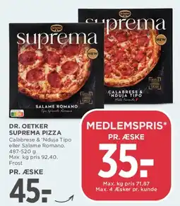 MENY Dr. Oetker Suprema Pizza tilbud