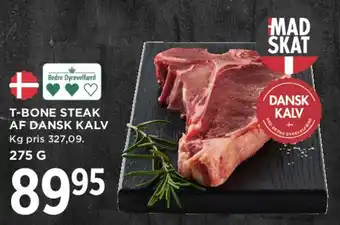 MENY T-bone steak af dansk kalv tilbud