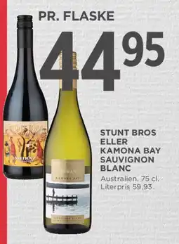 MENY Stunt Bros eller Kamona Bay Sauvignon Blanc tilbud