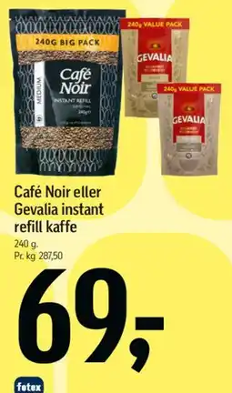 Føtex Café Noir eller Gevalia instant refill kaffe tilbud