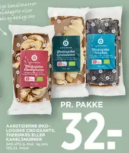MENY Aarstiderne Økologiske Croissanter, Tebirkes eller Kanelsnurrer tilbud