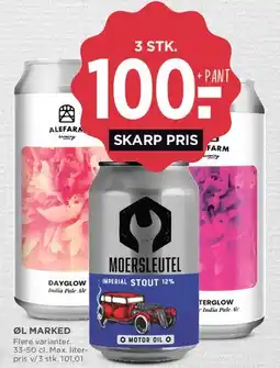 MENY Øl-marked - 3 stk. tilbud (Alefarm / Moersleutel) tilbud