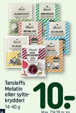 REMA 1000 Tørsleffs Melatin eller syltekrydderi tilbud