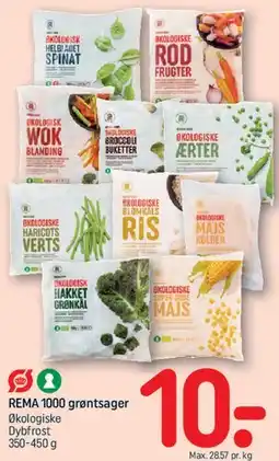 REMA 1000 Økologiske grøntsager (dybfrost) tilbud