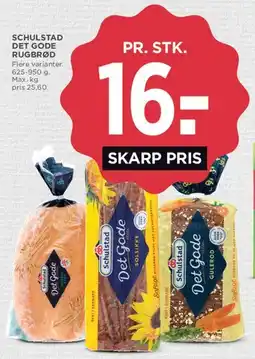 MENY Schulstad Det Gode rugbrød tilbud