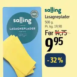 Føtex salling Lasagneplader tilbud
