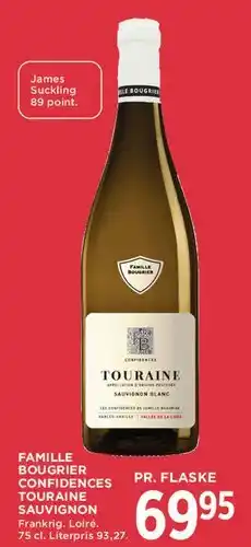 MENY Famille Bougrier Confidences Touraine Sauvignon tilbud