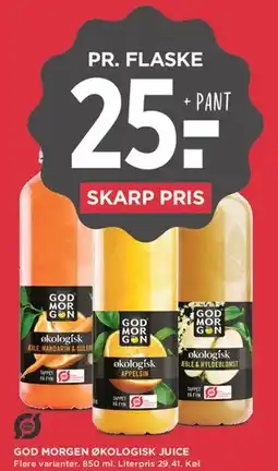 MENY God Morgen økologisk juice tilbud
