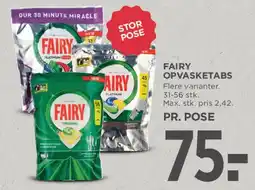 MENY Fairy opvasketabs tilbud