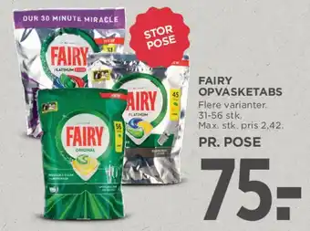 MENY Fairy opvasketabs tilbud
