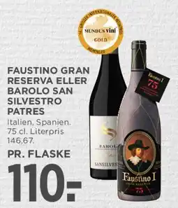 MENY Faustino Gran Reserva / Barolo San Silvestro tilbud