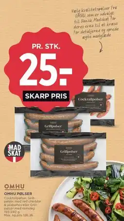 MENY OMHU Pølser tilbud