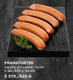 MENY Frankfurter tilbud