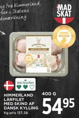 MENY Himmerland lårfilet med skind af dansk kylling tilbud