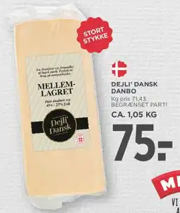 MENY Dejli Dansk Danbo (mellemlagret) tilbud