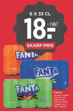 MENY Fanta (6 x 33 cl) tilbud