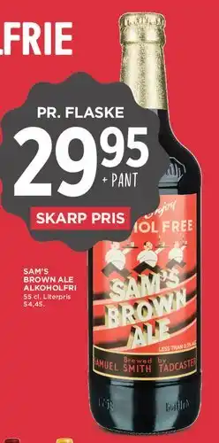 MENY Sam's Brown Ale (alkoholfri) tilbud