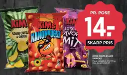 MENY KiMs chips eller snacks tilbud