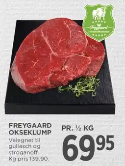 MENY FREYGAARD OKSEKLUMP tilbud