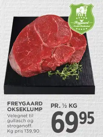 MENY FREYGAARD OKSEKLUMP tilbud