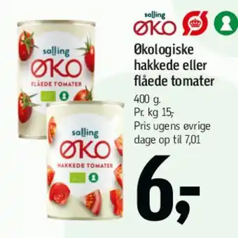 Føtex Økologiske hakkede eller flåede tomater tilbud
