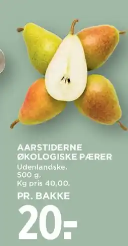 MENY Aarstiderne Økologiske Pærer tilbud