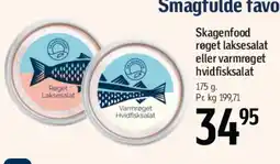Føtex Skagenfood røget laksesalat eller varmrøget hvidfisksalat tilbud