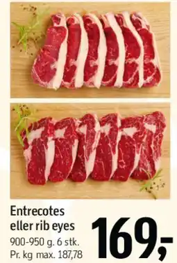 Føtex Entrecotes eller rib eyes tilbud