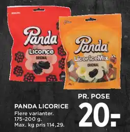 MENY Panda licorice tilbud