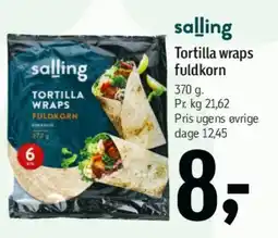 Føtex Tortilla wraps fuldkorn tilbud