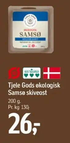 Føtex Tjele Gods økologisk Samsø skiveost tilbud