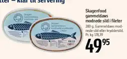 Føtex Skagenfood gammeldaws modne sild i fileter tilbud