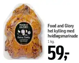 Føtex Food & Glory hel kylling med hvidløgsmarinade tilbud