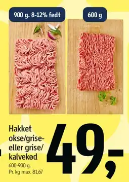 Føtex Hakket okse-/grise- eller grise/kalvekød tilbud