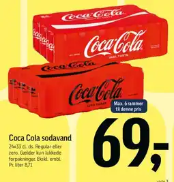 Føtex Coca Cola sodavand tilbud