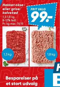 Bilka Hakket kød (okse/gris/kalv) tilbud